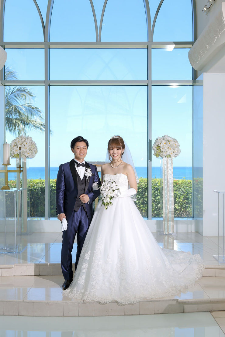 【お客様】ドレス（Fiona/フィオナ）タキシード（Short Navy Tuxedo）