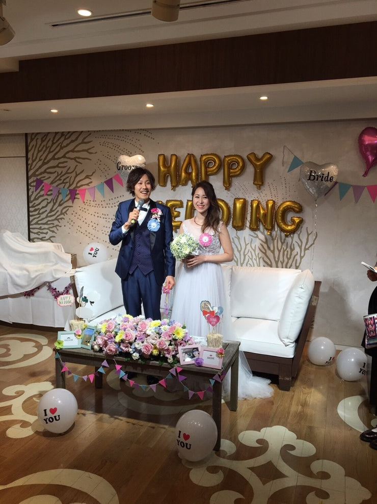 【お客様】ドレス（Malinda/オフホワイト） Jubilee（下地の色ピンクグレーに変更）　Charline（ローズピンクに変更）タキシード