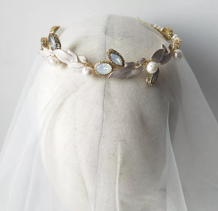 Greek Rural Natural Head Piece