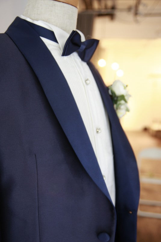 Kairos(ｶｲﾛｽ)Short Navy Tuxedo | Navy×Navy | Shawl Collar【東京店】【新宿店】