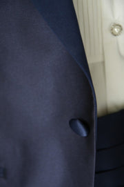 Kairos(ｶｲﾛｽ)Short Navy Tuxedo | Navy×Navy | Shawl Collar【東京店】【新宿店】