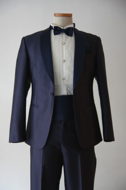 Kairos(ｶｲﾛｽ)Short Navy Tuxedo | Navy×Navy | Shawl Collar【東京店】【新宿店】