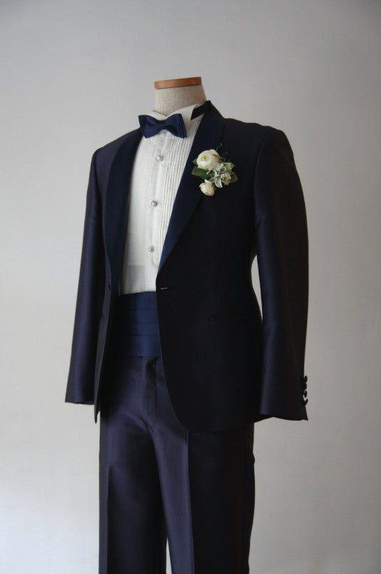 Kairos(ｶｲﾛｽ)Short Navy Tuxedo | Navy×Navy | Shawl Collar【東京店】【新宿店】