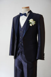 Kairos(ｶｲﾛｽ)Short Navy Tuxedo | Navy×Navy | Shawl Collar【東京店】【新宿店】