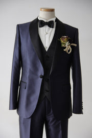 Short Navy Tuxedo | Navy×Black | Shawl Collar【東京店】【新宿店】