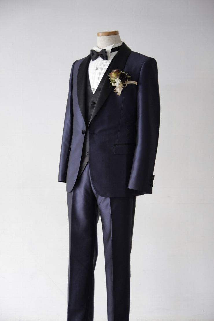 Short Navy Tuxedo | Navy×Black | Shawl Collar【東京店】【新宿店】