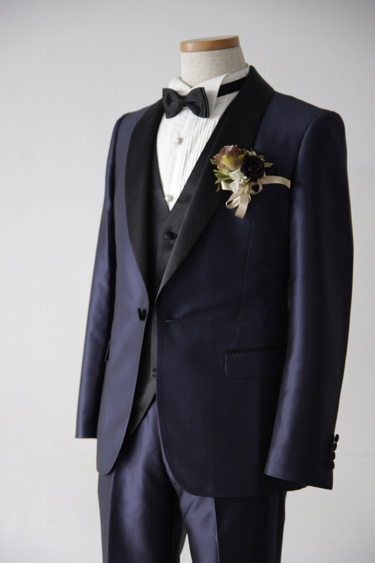 Short Navy Tuxedo | Navy×Black | Shawl Collar【東京店】【新宿店】