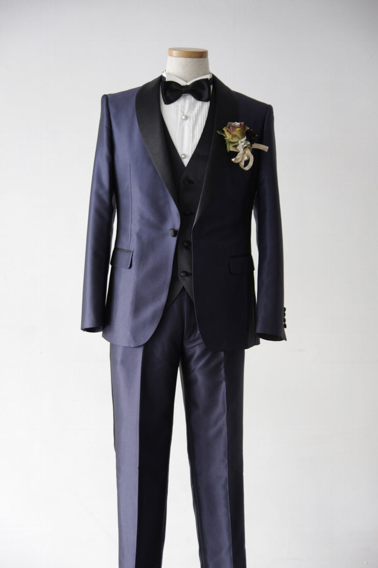 Short Navy Tuxedo | Navy×Black | Shawl Collar【東京店】【新宿店】