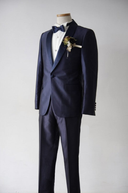 Kairos(ｶｲﾛｽ)Short Navy Tuxedo | Navy×Navy | Shawl Collar【東京店】【新宿店】